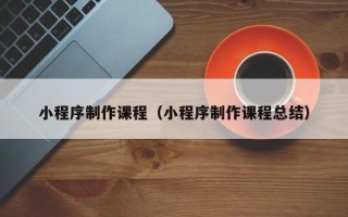 海南小程序制作课程（小程序制作课程总结）