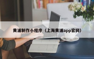 海南黄浦制作小程序（上海黄浦app官网）